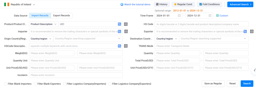 爱尔兰海关数据,海关数据,USDT钱包海关数据